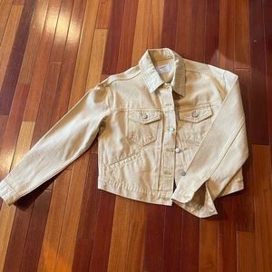 Old Navy, butter yellow trucker jacket